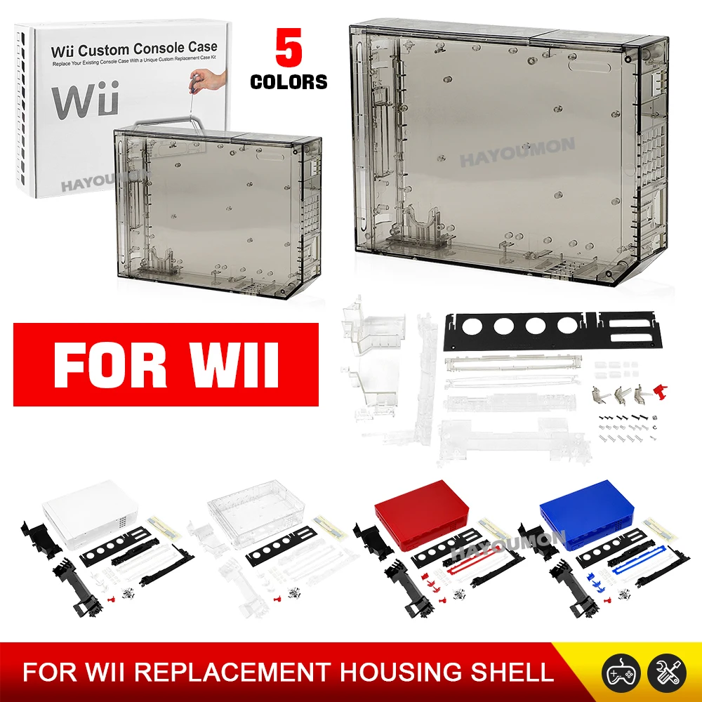 Gaming Console New - WII용 새 업그레이드 TRN 블랙 풀세트