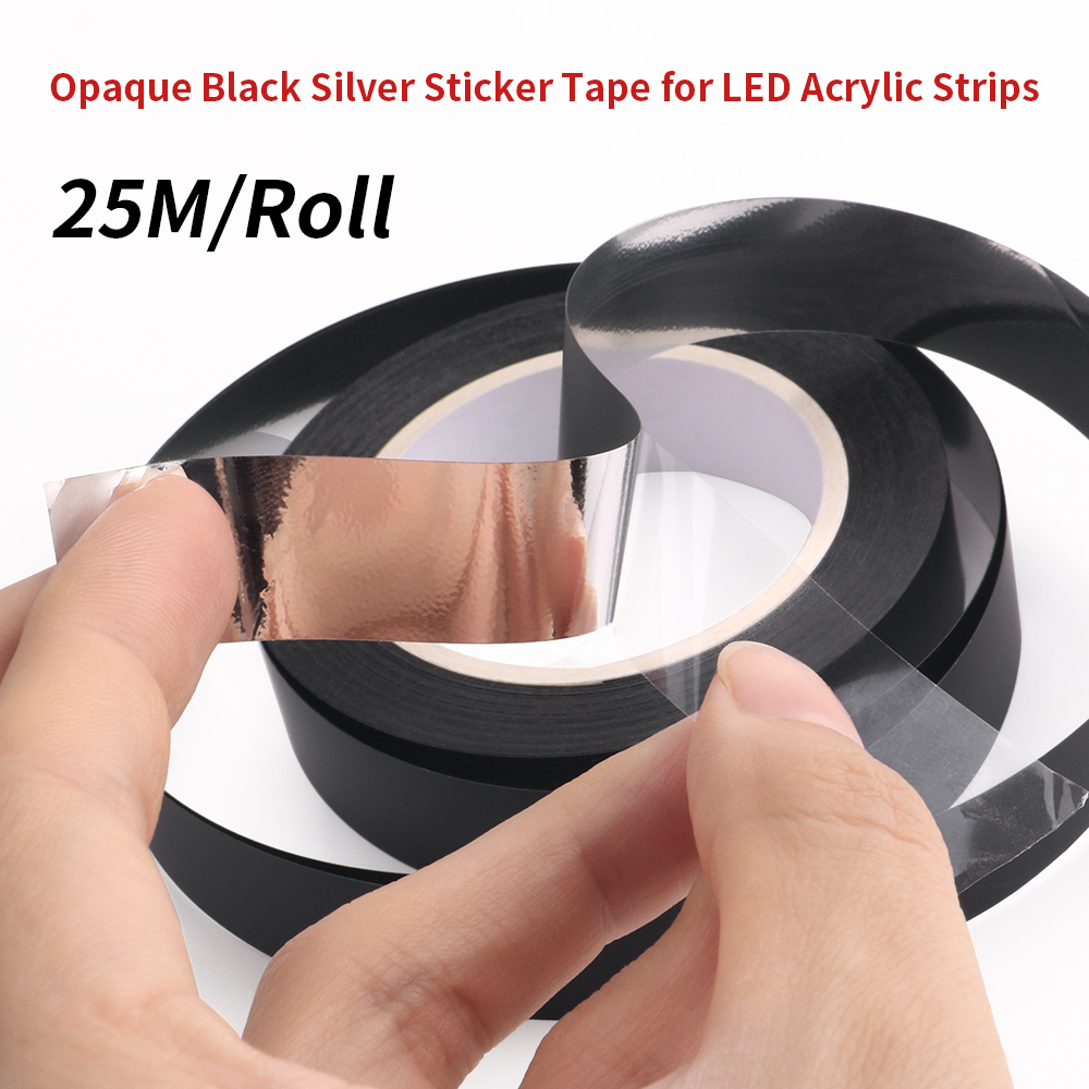 Led Gaming Light Strip - 25M/롤 매트 블랙 테이프 스티커 Led