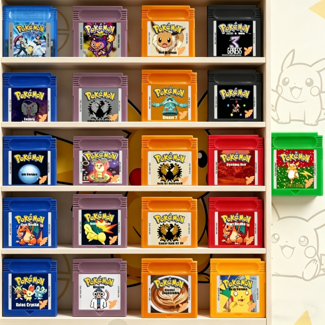 Gaming Console Video - GBC 포켓몬 시리즈 게임 카트리지 블랙