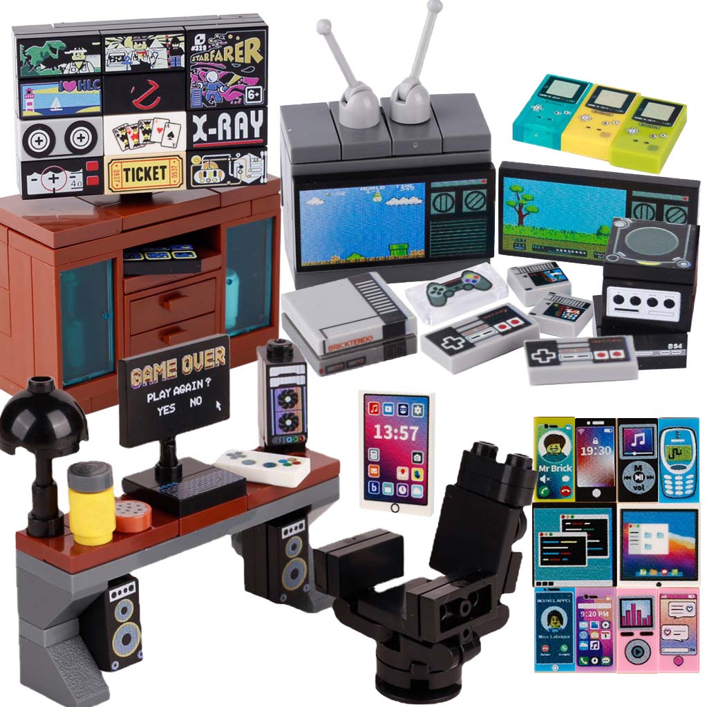 Gaming Console For Kids - MOC 게임 콘솔 컴퓨터 모델 빌딩