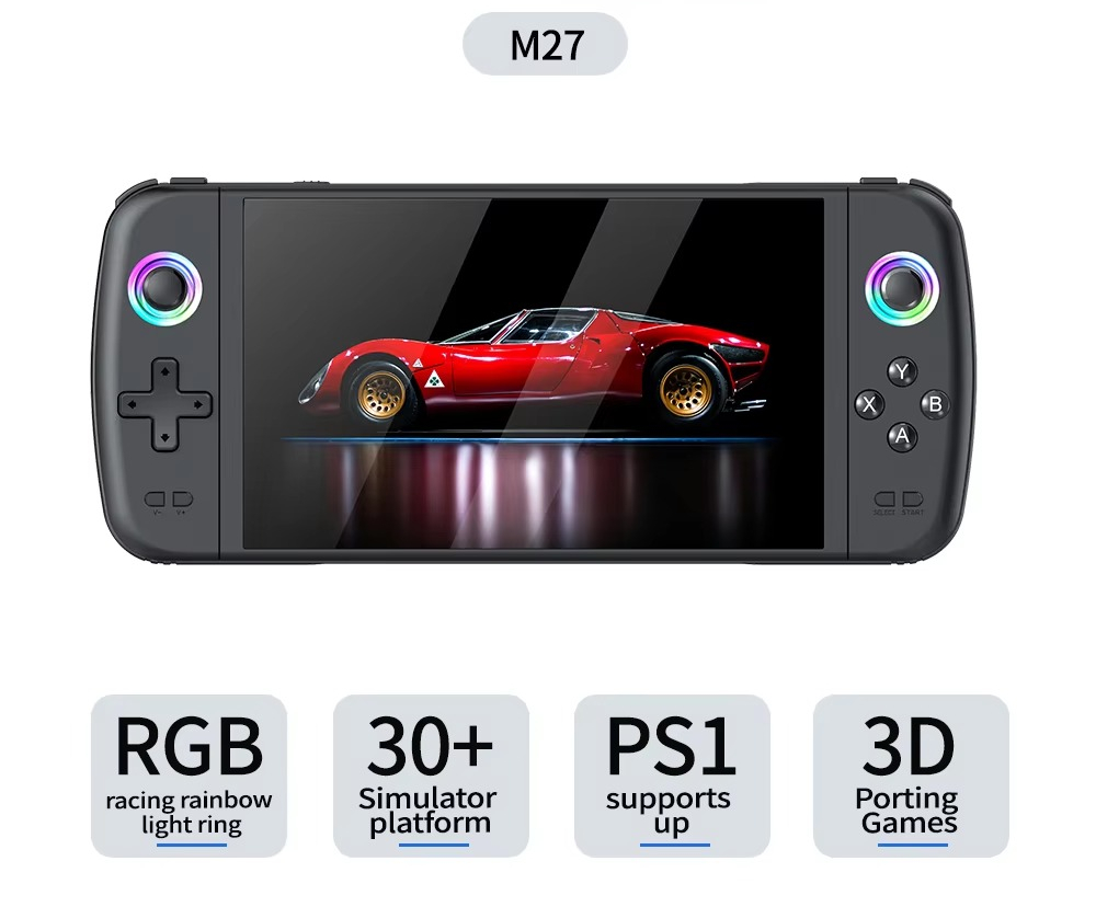 M27 7인치 휴대용 게임 콘솔, 휴대용 아케이드 게임 - Gaming Console For Kids 리뷰 및 가격