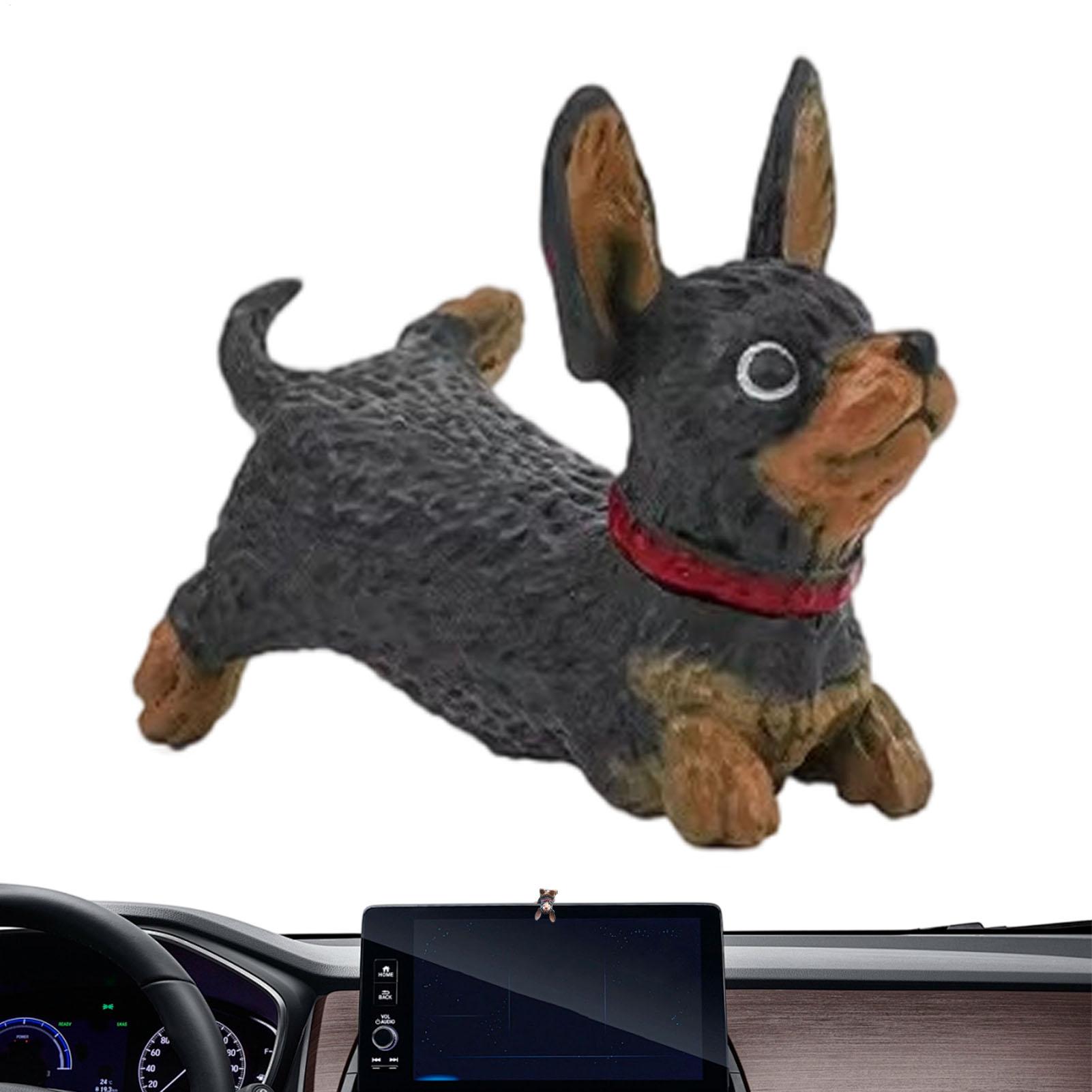 1PC 자동차 대시보드 장식 귀여운 강아지 피규어, 강 - Gaming Console In Car 리뷰 및 가격