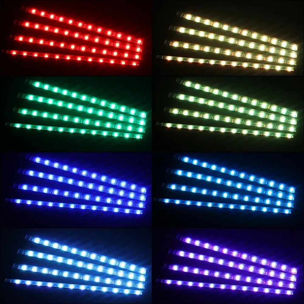 유니버설 48 LED USB 자동차 RGB 엠비언트 풋 - Led Gaming Light Strip 리뷰 및 가격