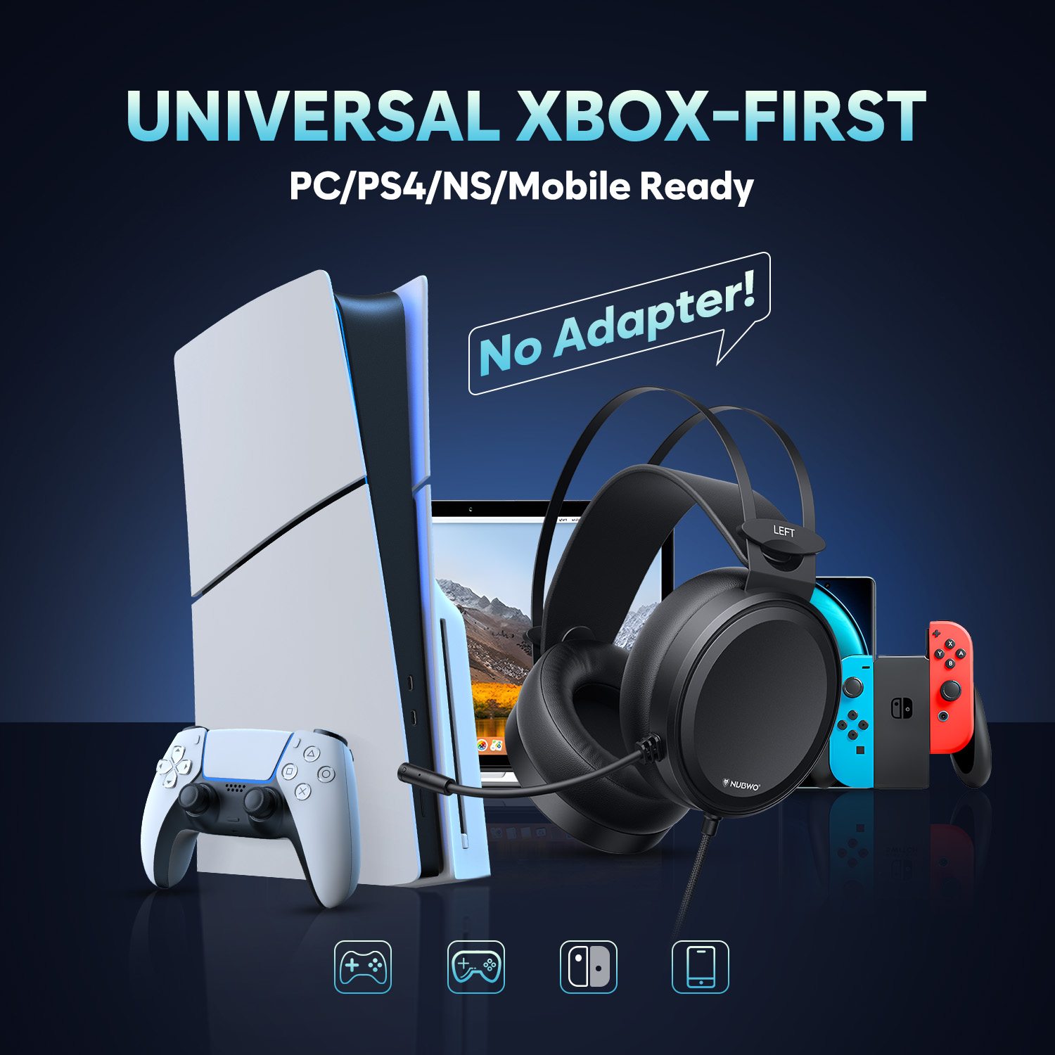 NUBWO 유선 오버이어 게이밍 헤드폰, 노이즈 캔슬링 - Gaming Console Xbox One 리뷰 및 가격