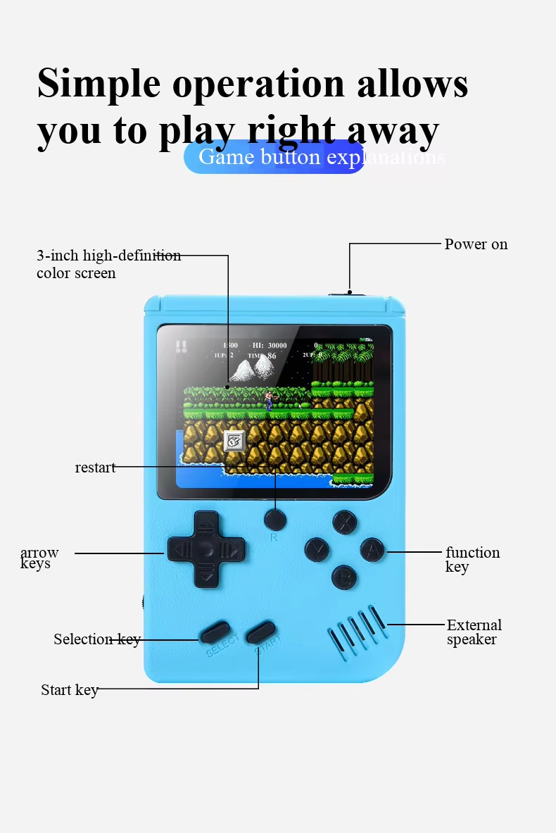 400가지 미니 게임이 내장된 휴대용 레트로 비디오 게 - Gaming Console For Kids 리뷰 및 가격