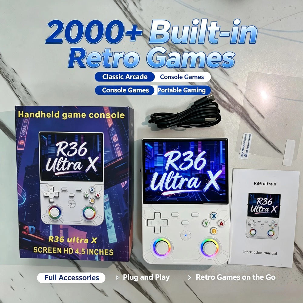 R36 울트라 X 레트로 휴대용 게임기 4.5인치 IP - Gaming Console R36 Ultra 리뷰 및 가격