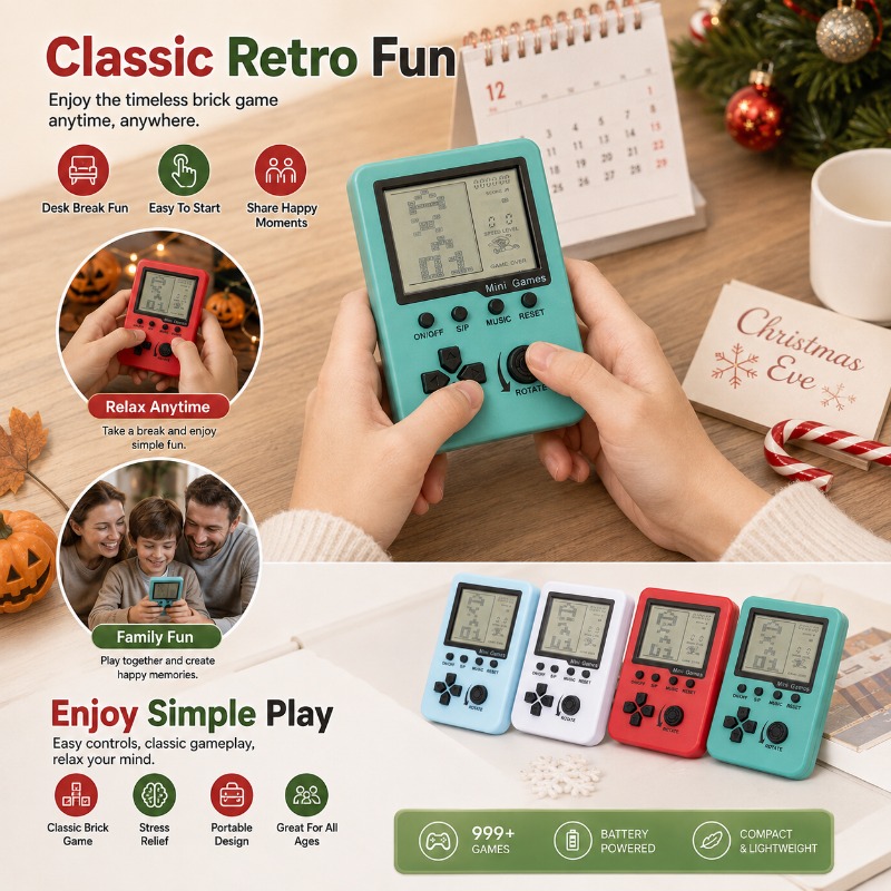 휴대용 클래식 테트리스 미니 게임 콘솔 3.5인치 대형 - Gaming Console For Kids 리뷰 및 가격