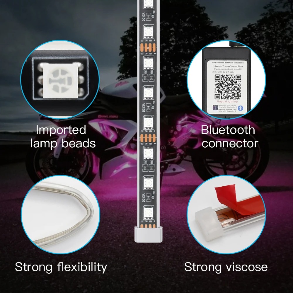 오토바이 LED 장식 조명 rgb LED 조명 스트립  - Led Gaming Light Strip 리뷰 및 가격