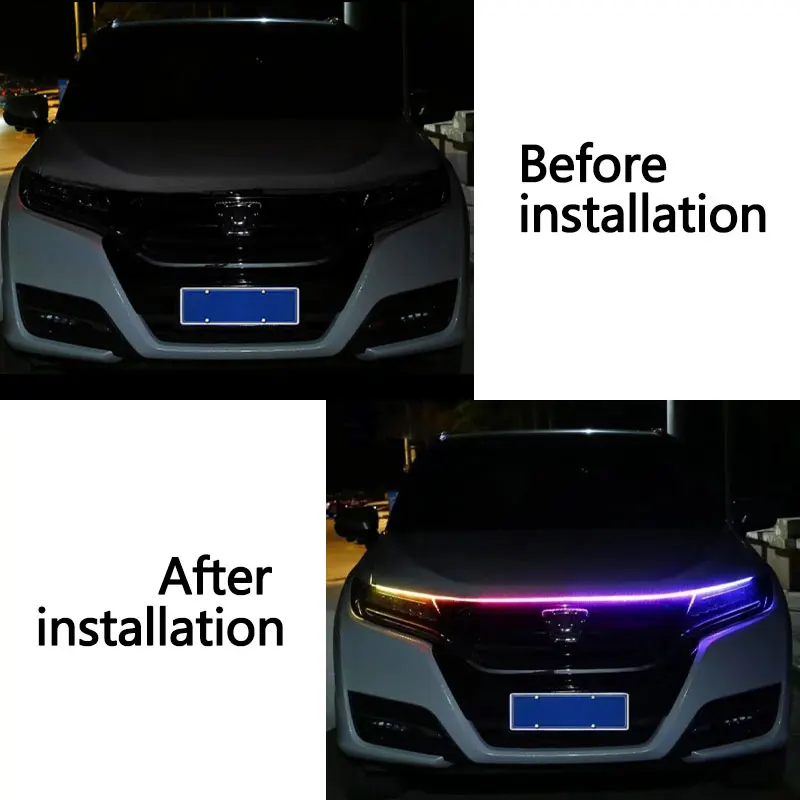 120/150/180cm 자동차 후드 장식 조명 APP - Led Gaming Light Strip 리뷰 및 가격