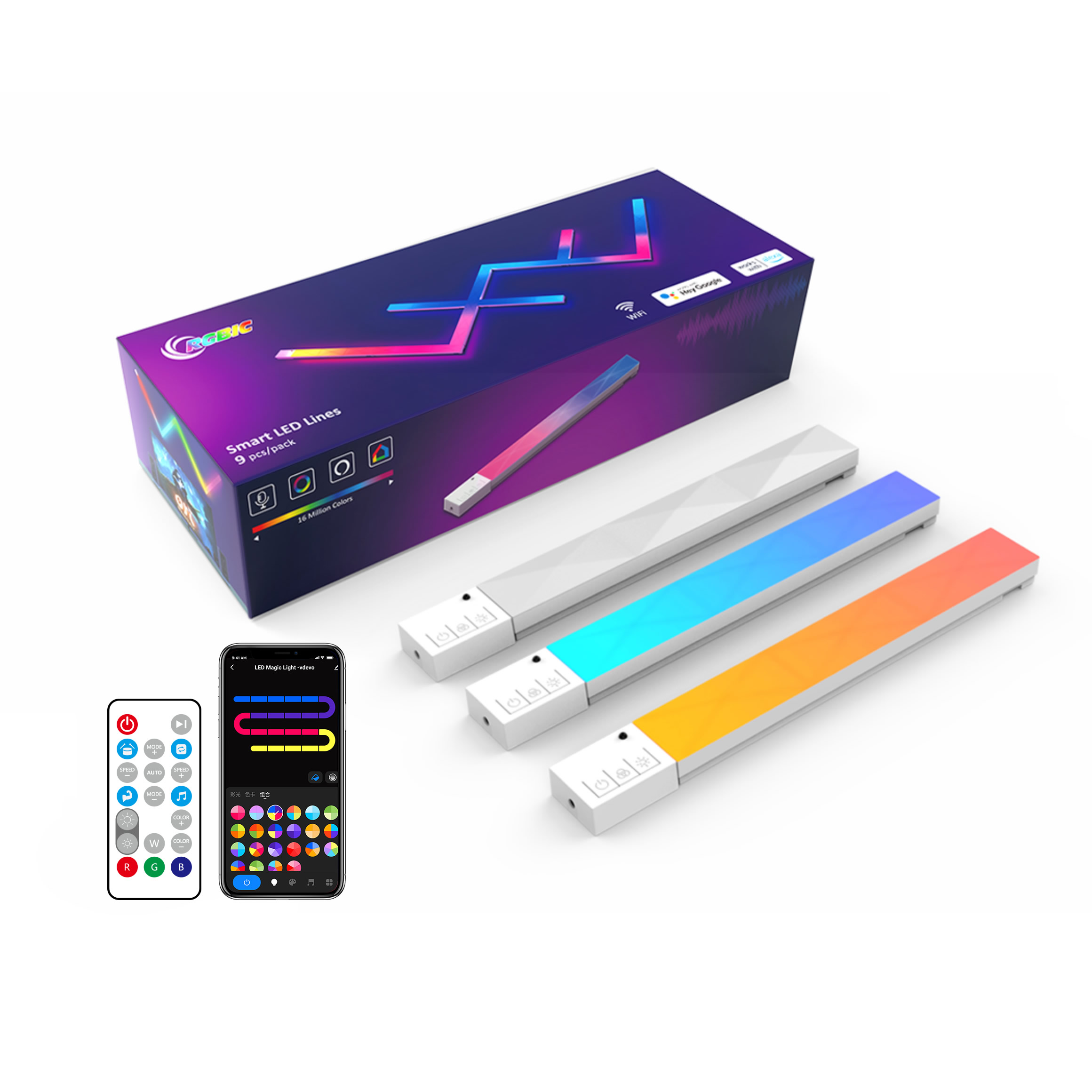 EE1 스플라이싱 와이파이 음악 LED 스트립 DIY  - Led Gaming Light Strip 리뷰 및 가격